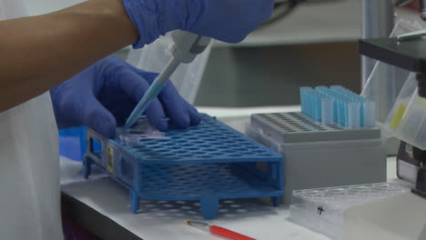 científico que trabaja en un laboratorio