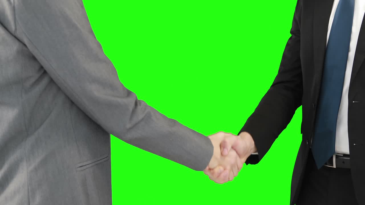 Business people handshaking
