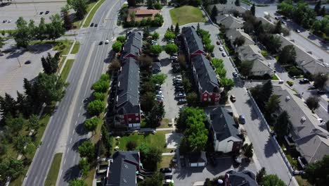 Urban-Districts-Revealed:-Aerial-Footage-of-Calgary,-Canada