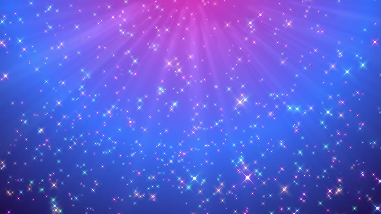 그라디언트 배경에 있는 다채로운 별들[루프]