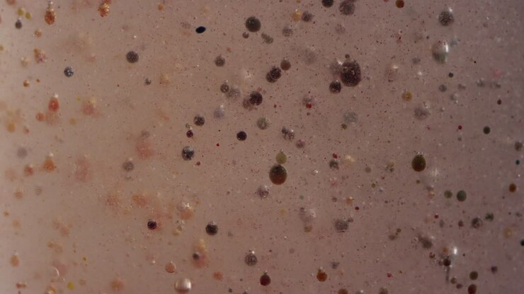 Macro gross bubbling swamp liquid motion texture background