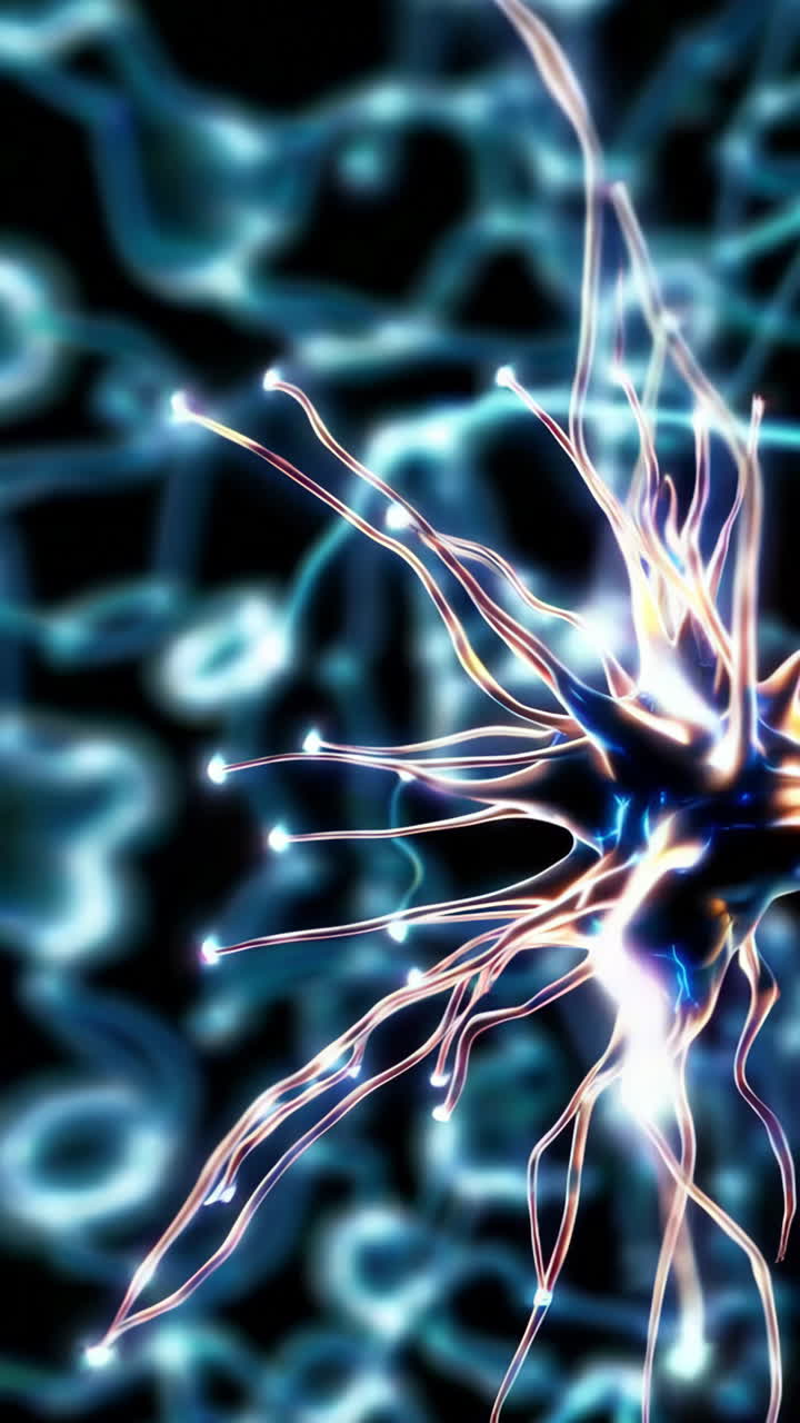 Neuron and Neural Network Illustration