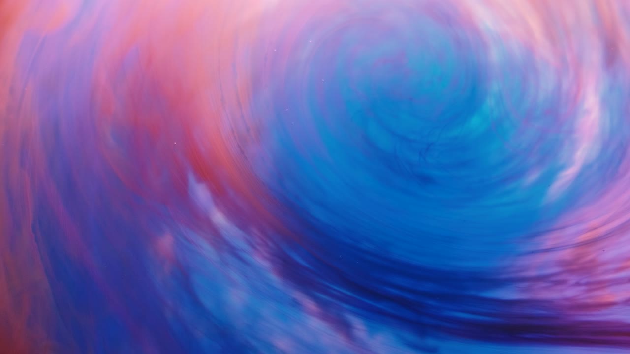 은하 회전 혼합 페인트 회전 추상적인 움직임