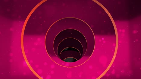 círculo rojo para el túnel de amor para el bucle
