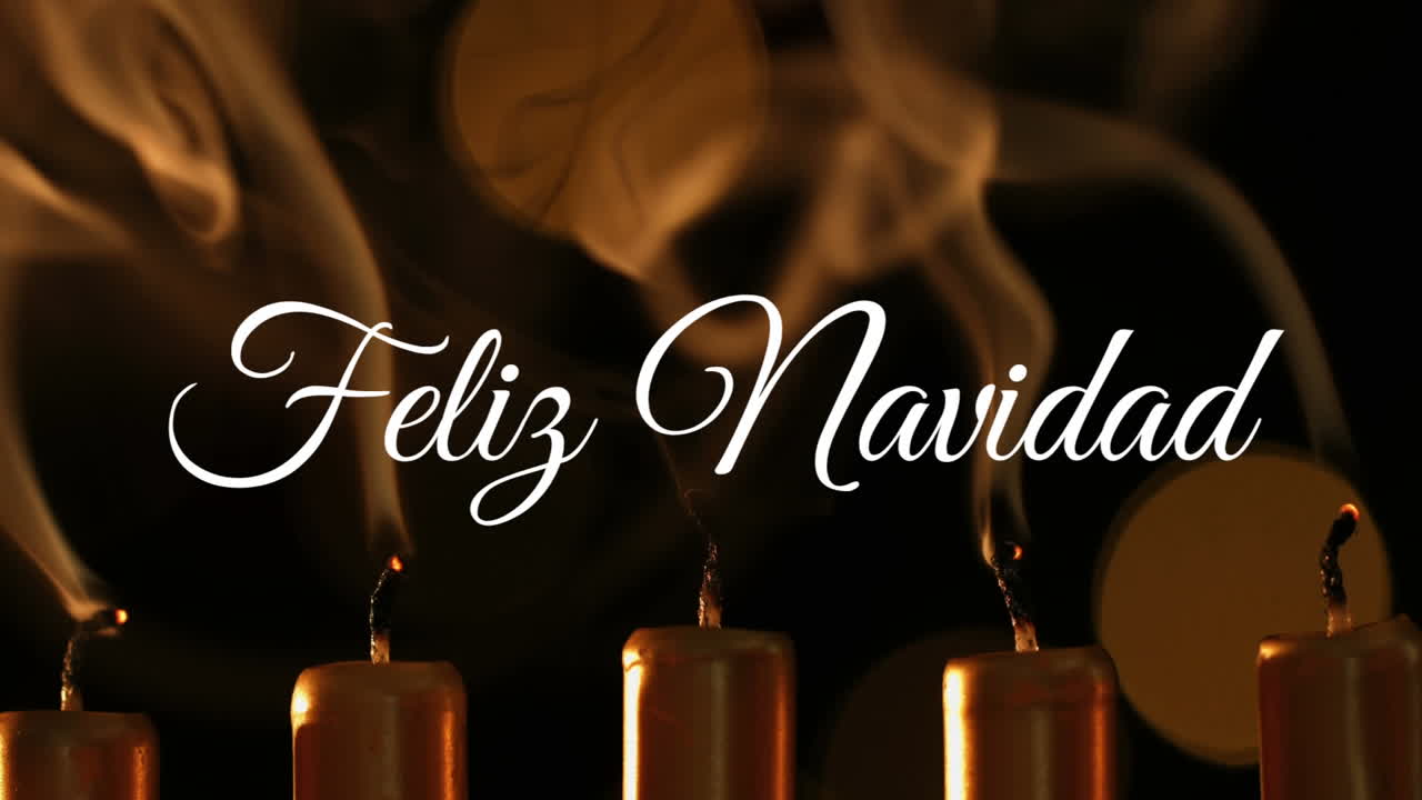 feliz navidad escrito sobre las velas
