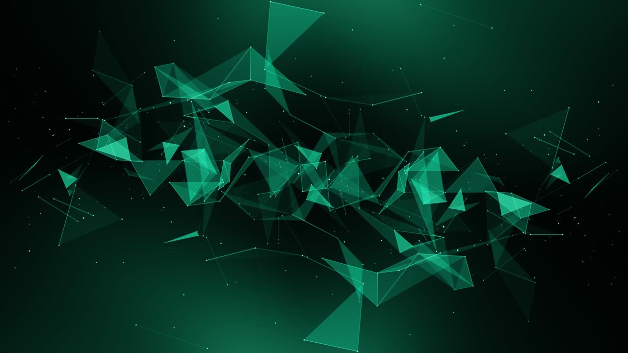 plexus abstracto de red títulos de tecnología ciencia de fondo bucle