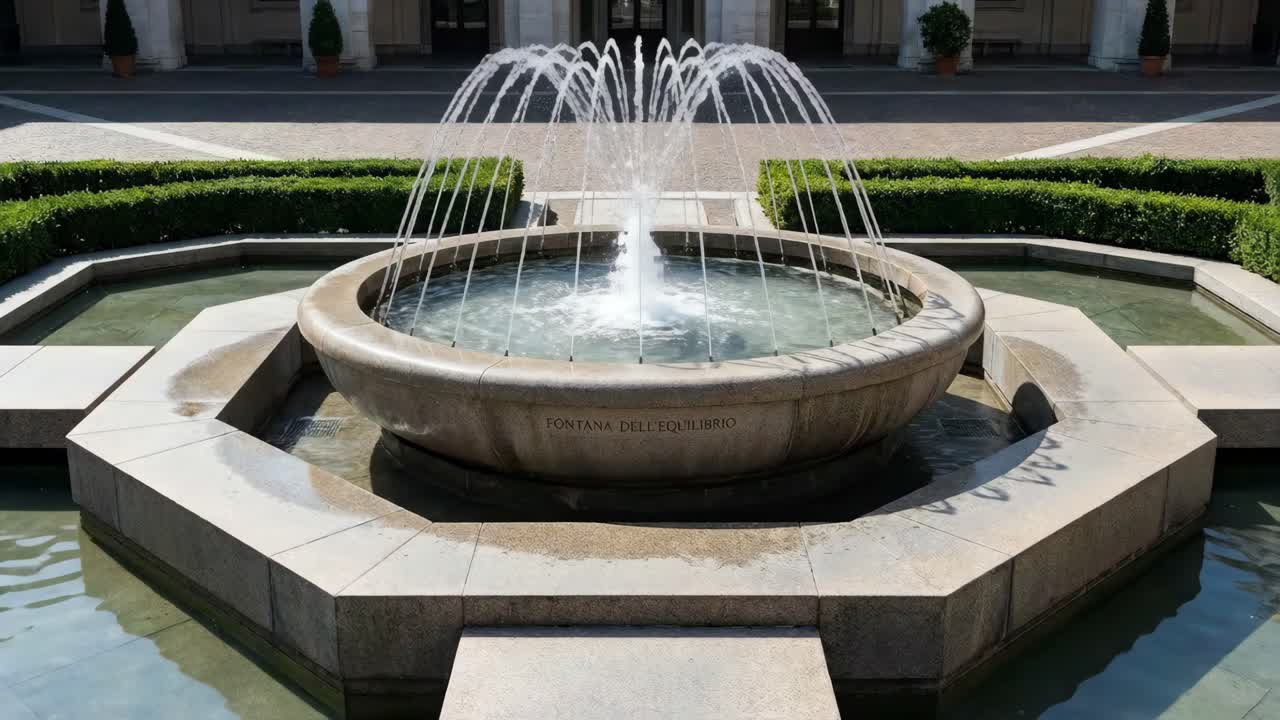 Fuente en un espacio público