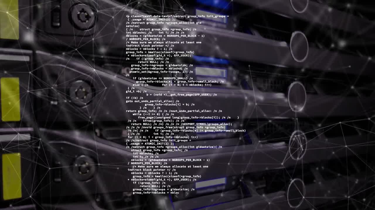 연결 네트워크의 애니메이션과 서버  ⁇ 을 통한 데이터 처리