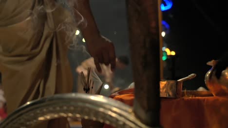 Incense-Burning-at-Ganga-Aarti-Ceremony