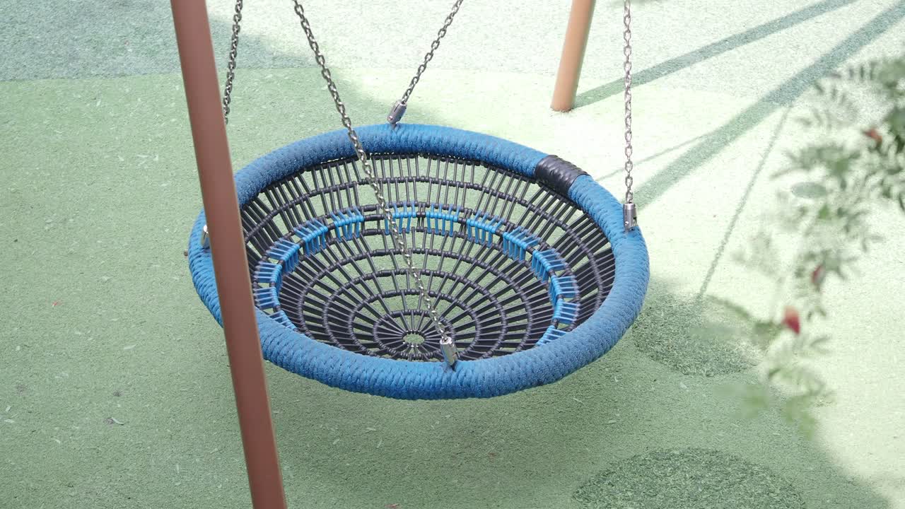 Nest swing in a playground