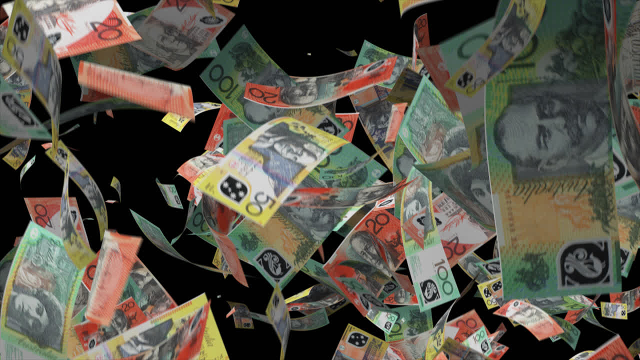 오스트레일리아 달러가 떨어집니다.