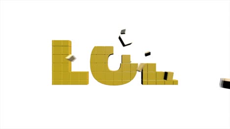 - lol expresión palabra texto en un fondo blanco