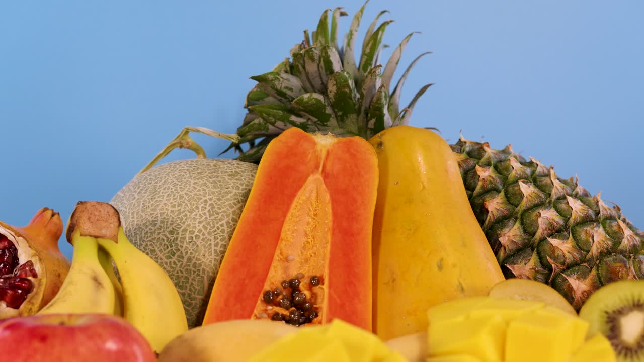 다양한 신선 한 과일 의 활기찬 종류