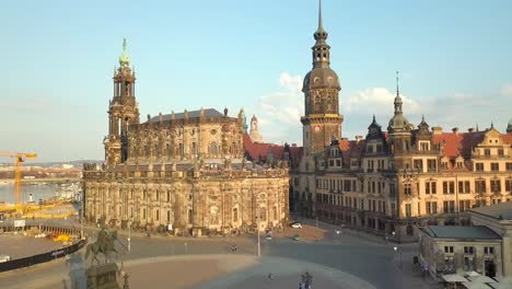 aerial view of dresden, germany