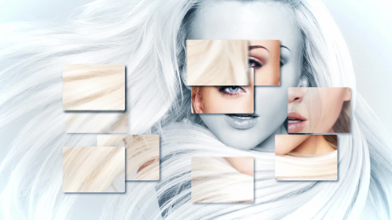 Mosaic Photo Slideshow template for professional video editing projects and presentations