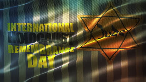 día internacional de la conmemoración del holocausto en cuadros completos de animación en cg