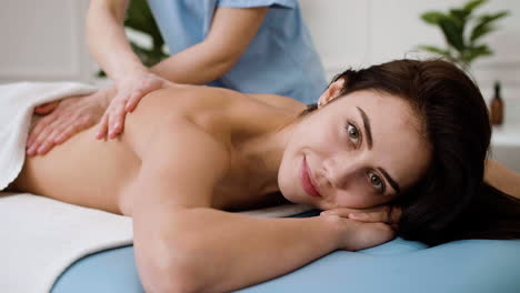 woman receiving a massage