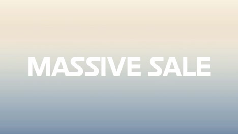 Animation-of-geometric-shapes-and-massive-sale-text-over-gradient-background