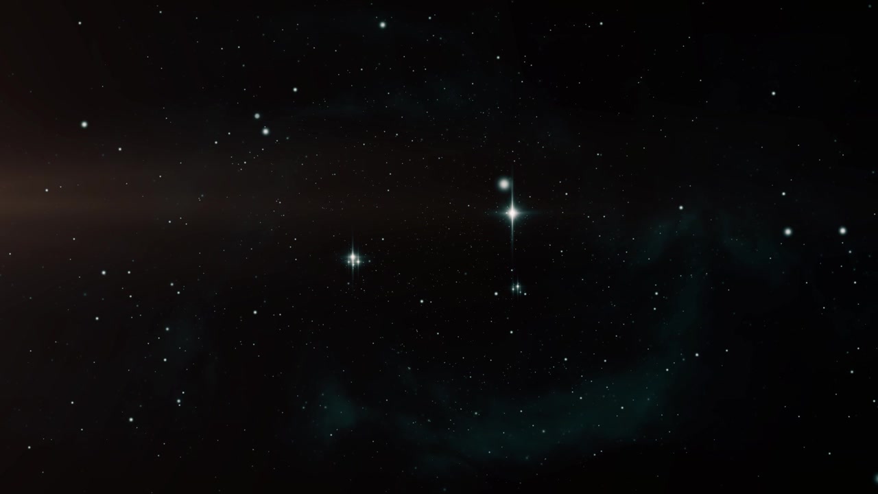 Stelle di Orione 4K brillantemente illuminate nell'Universo