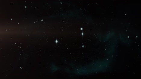 4k estrellas de orión brillantemente iluminadas en el universo