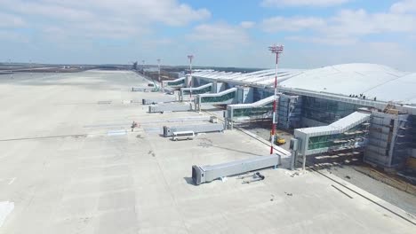terminal de aeropuerto en construcción