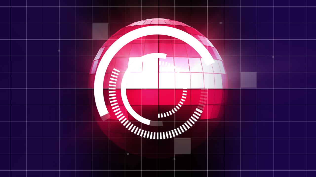 다운로드 로딩을 가진 디스코 볼