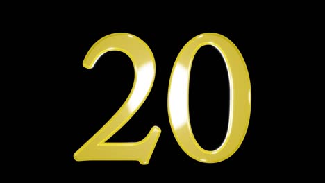 gold number 20