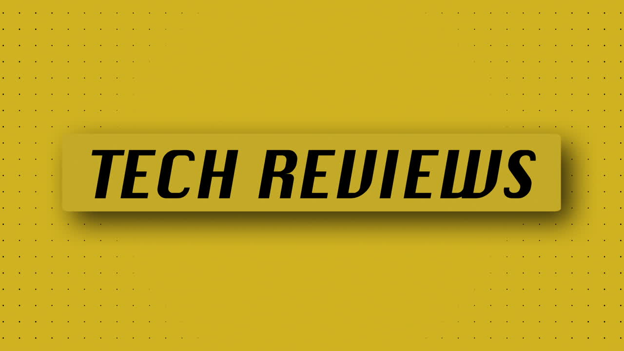 "TECH REVIEWS" 3D Graphic