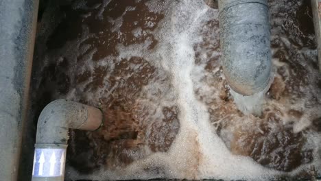process for disposal of wastewater from sedimentation pipes, & circulating water