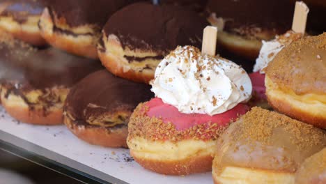 assorted donuts display