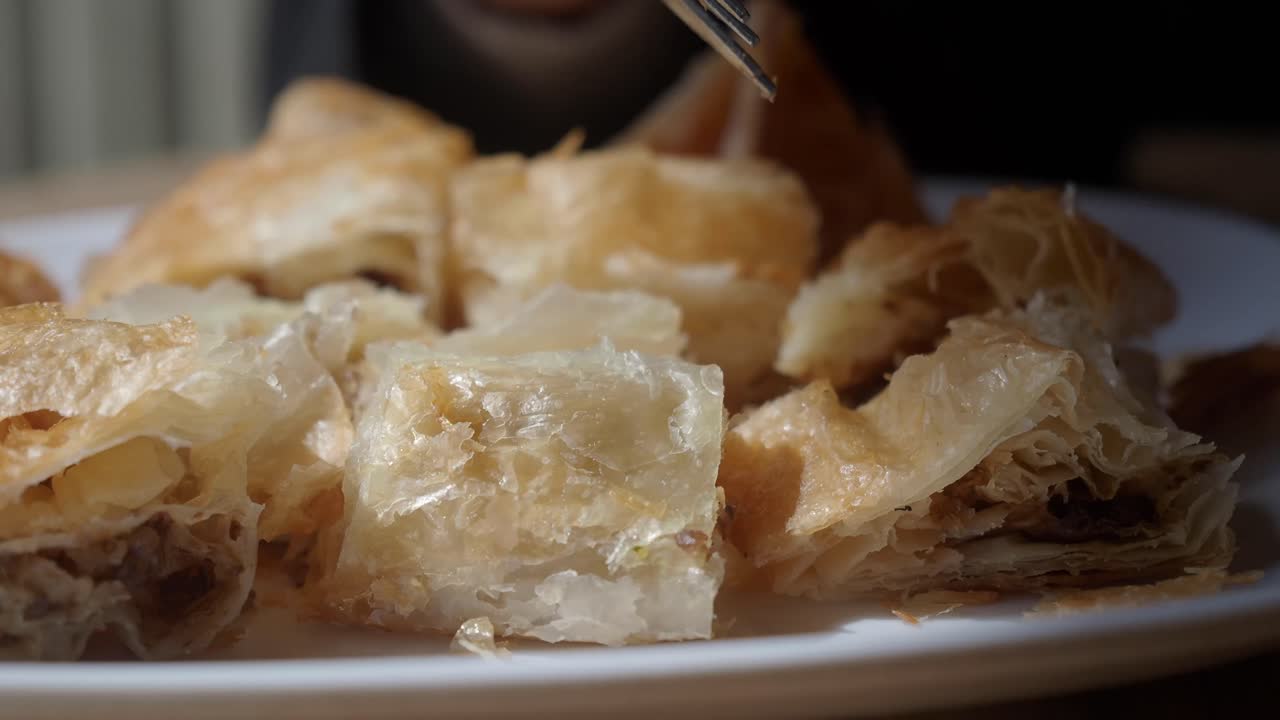 Close-up of Baklava Pieces
