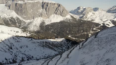 Snowy Dolomites Mountains