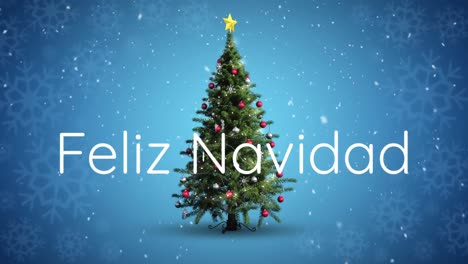 feliz navidad escrito sobre el árbol de navidad