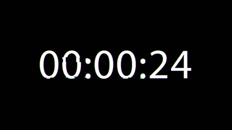 glitching timecode display