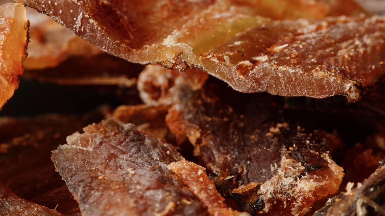 Close-up of Dried Fish Snacks