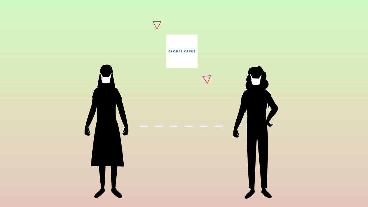 마스크를 착용한 사람들이 코로나바이러스에 감염되면 사회적 거리두기와 격리 조치가 필요합니다.