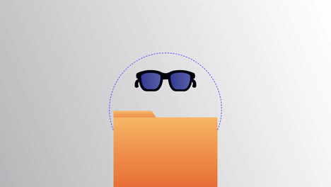 social media tech with folder and gear