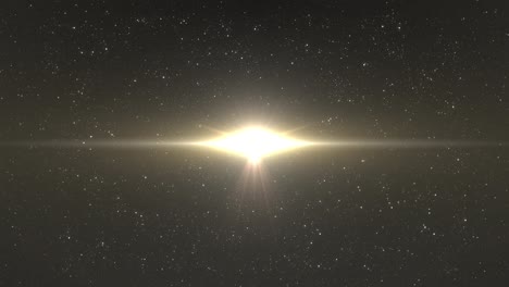 animación de luces parpadeando sobre el cielo nocturno