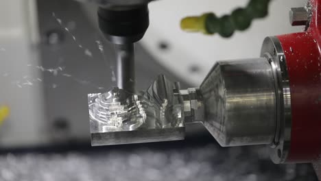 máquina de fresado cnc para el trabajo de metales.