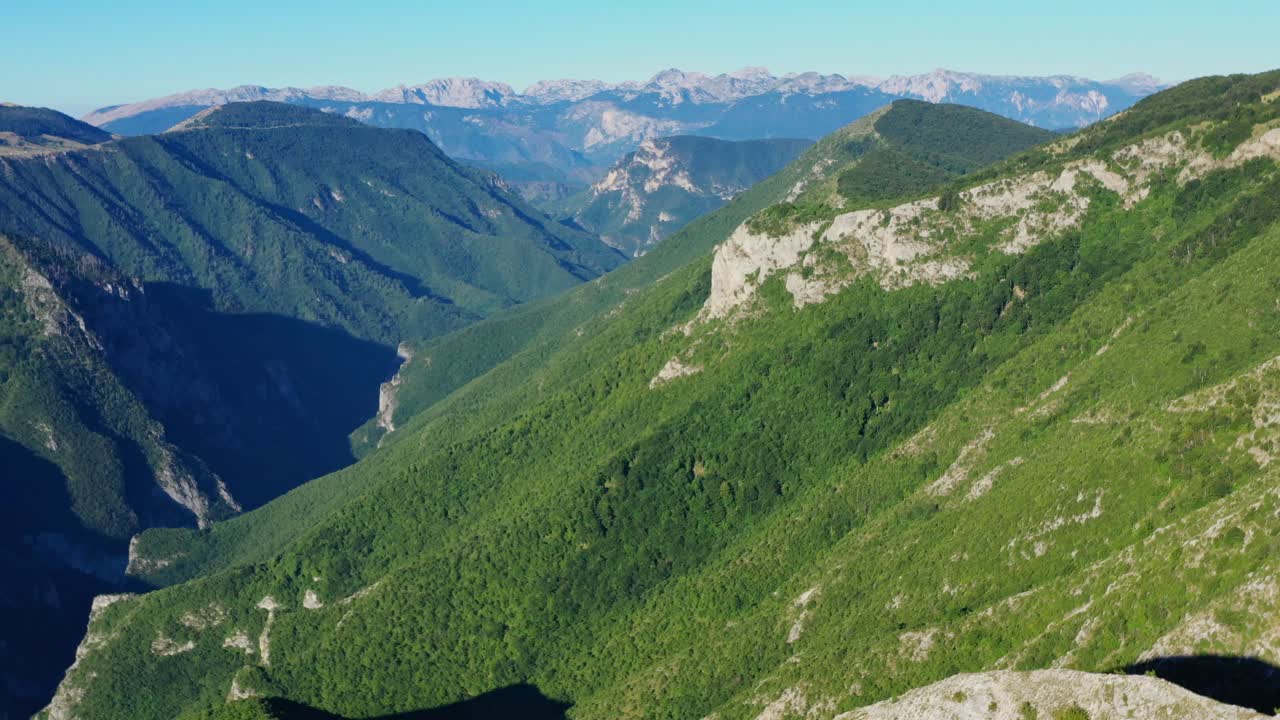 Mountains in Bosnia And Herzegovina summer landscape, idyllic panoramic