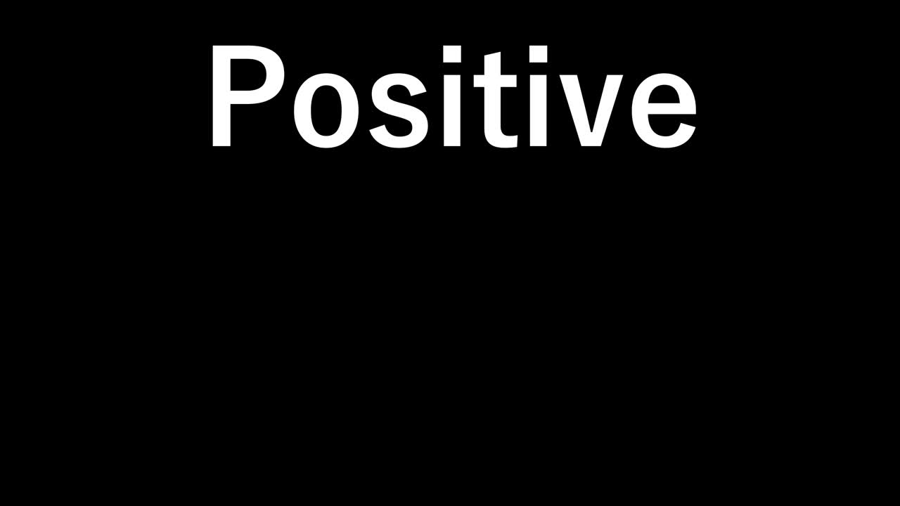 Positive text animation message motion graphics
