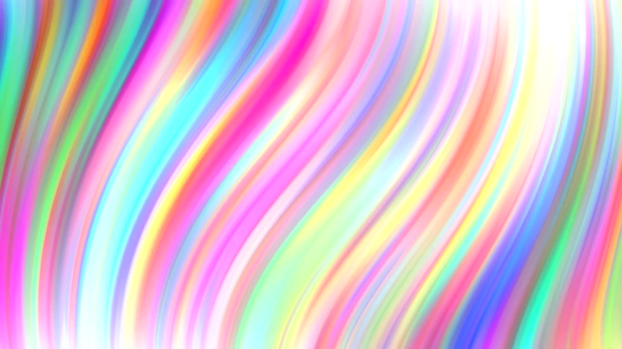 fondo de bucle sin costuras generado en fluido colorido arco iris multicolor animación de flujo de movimiento