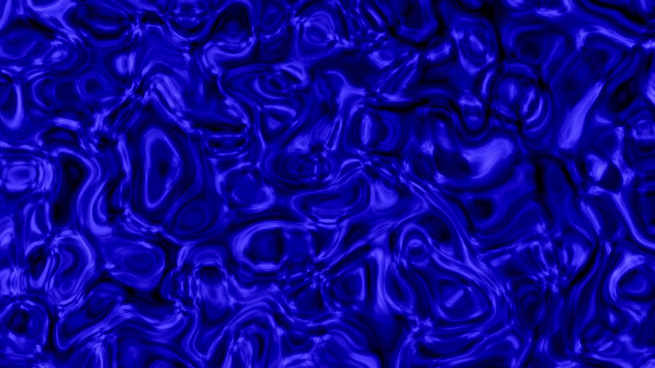 Effetti visivi, VFX, animazione 2D di sfondo ondeggiante con liquido astratto blu satinato