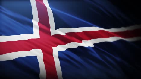 Flag-of-Iceland,-full-screen-in-4K-high-resolution-Flag-of-Iceland-4K