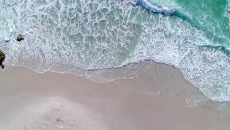 aerial view of beach on a sunny day 4k