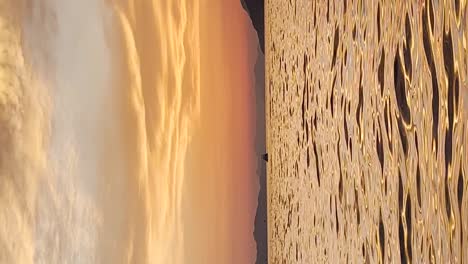 beautiful golden sunset over the adriatic sea in dubrovnik, croatia