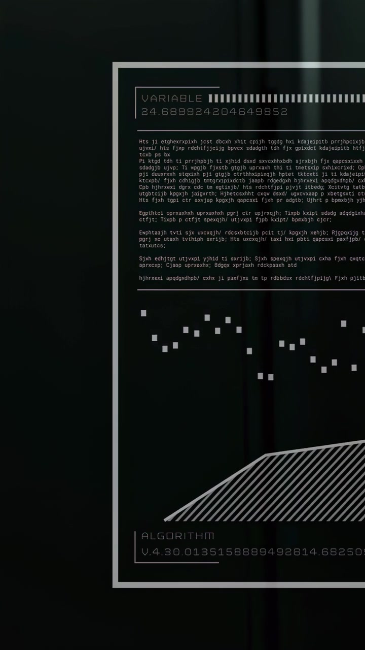 Vertical video: Data ping driving panel: bar filling numbers changing graph rising to show model