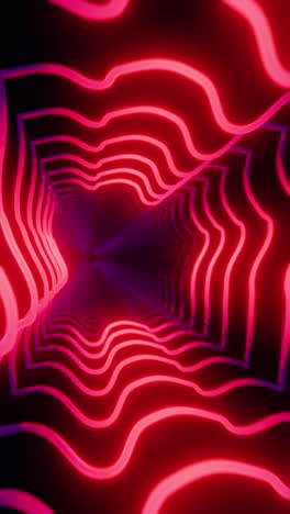 colorful animation loop with glowing lights background 3d