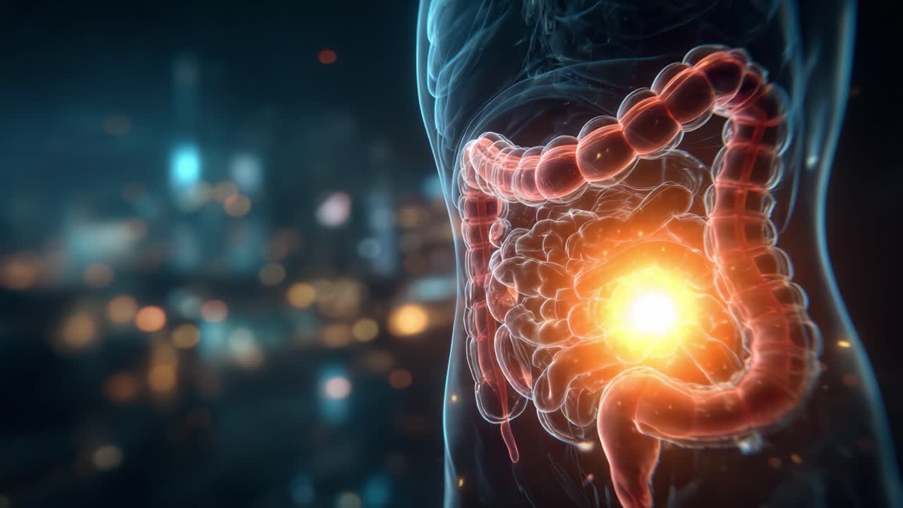 Visually Captivating Representation of the Human Digestive System Illuminating the Inner Workings and Functionality with Stunning Detail and Vibrant Energy