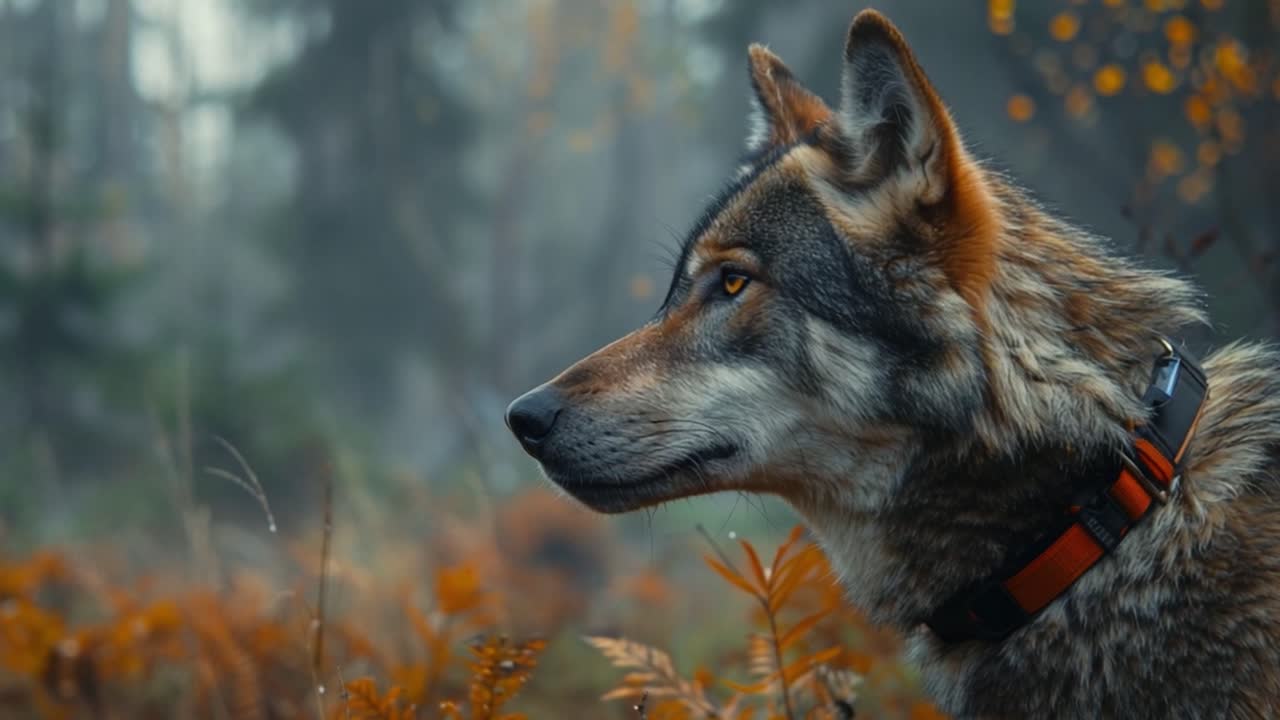 un lobo en el bosque